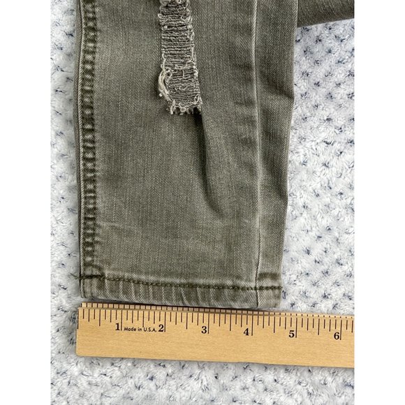 Refuse Tan Distressed Low Rise Jeans Size 4 Womens - Picture 13 of 14